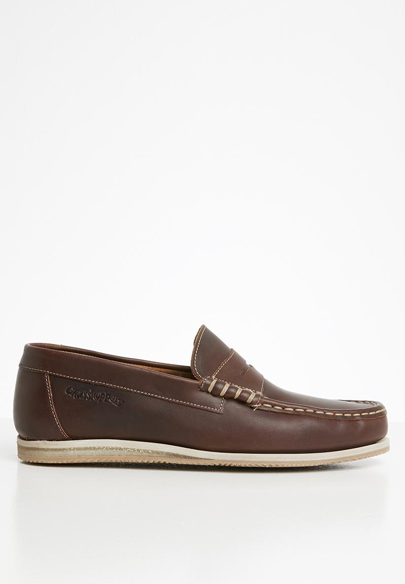 Timmy leather loafer - oatmeal Grasshoppers Slip-ons and Loafers ...