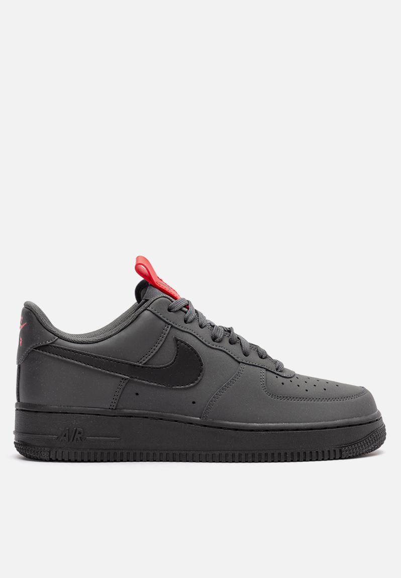 air force 1 07 anthracite black university red black