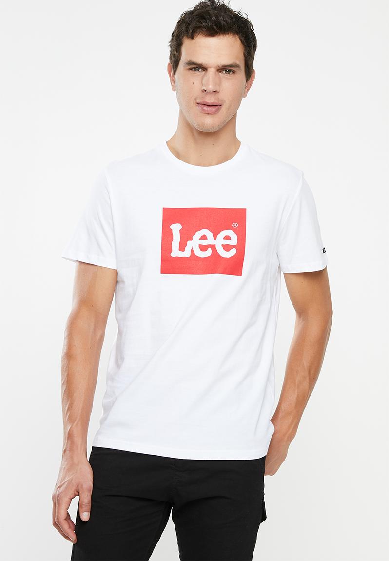 Chest Logo Tee White Lee T Shirts And Vests