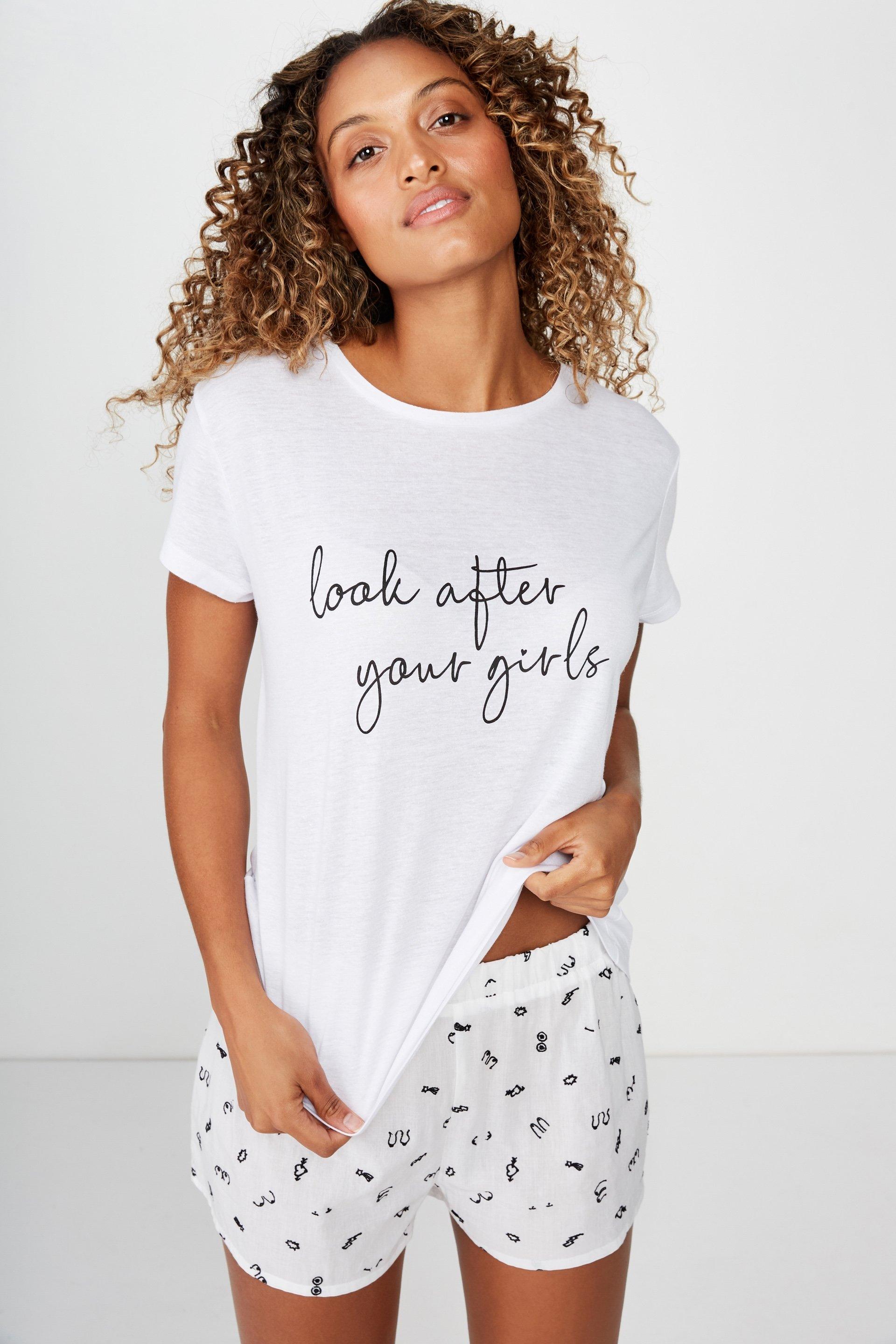 Dreamy Sleep T Shirt Whitelook After Your Girls Cotton On Sleepwear 