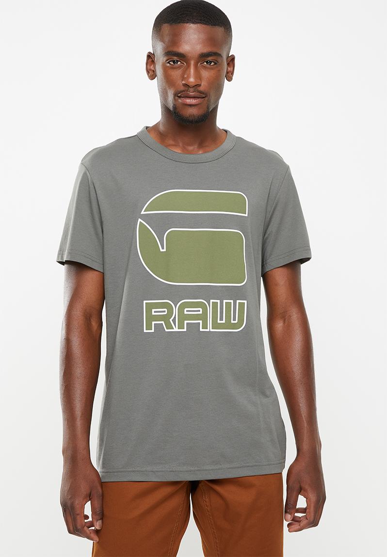 Cadulor r t s/s Tee- grey heather G-Star RAW T-Shirts & Vests ...