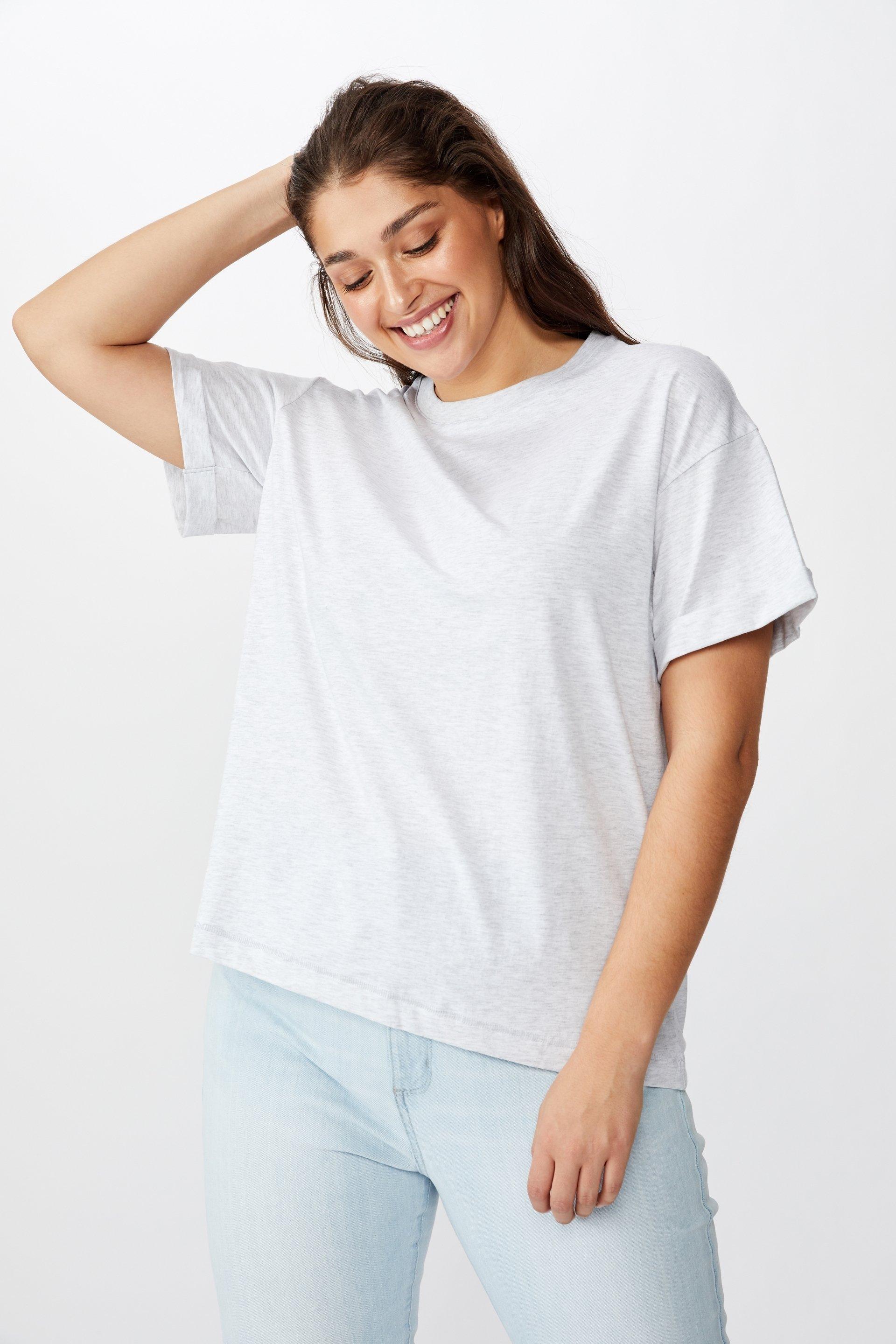 Curve relaxed boyfriend tee - grey marle Cotton On Tops | Superbalist.com
