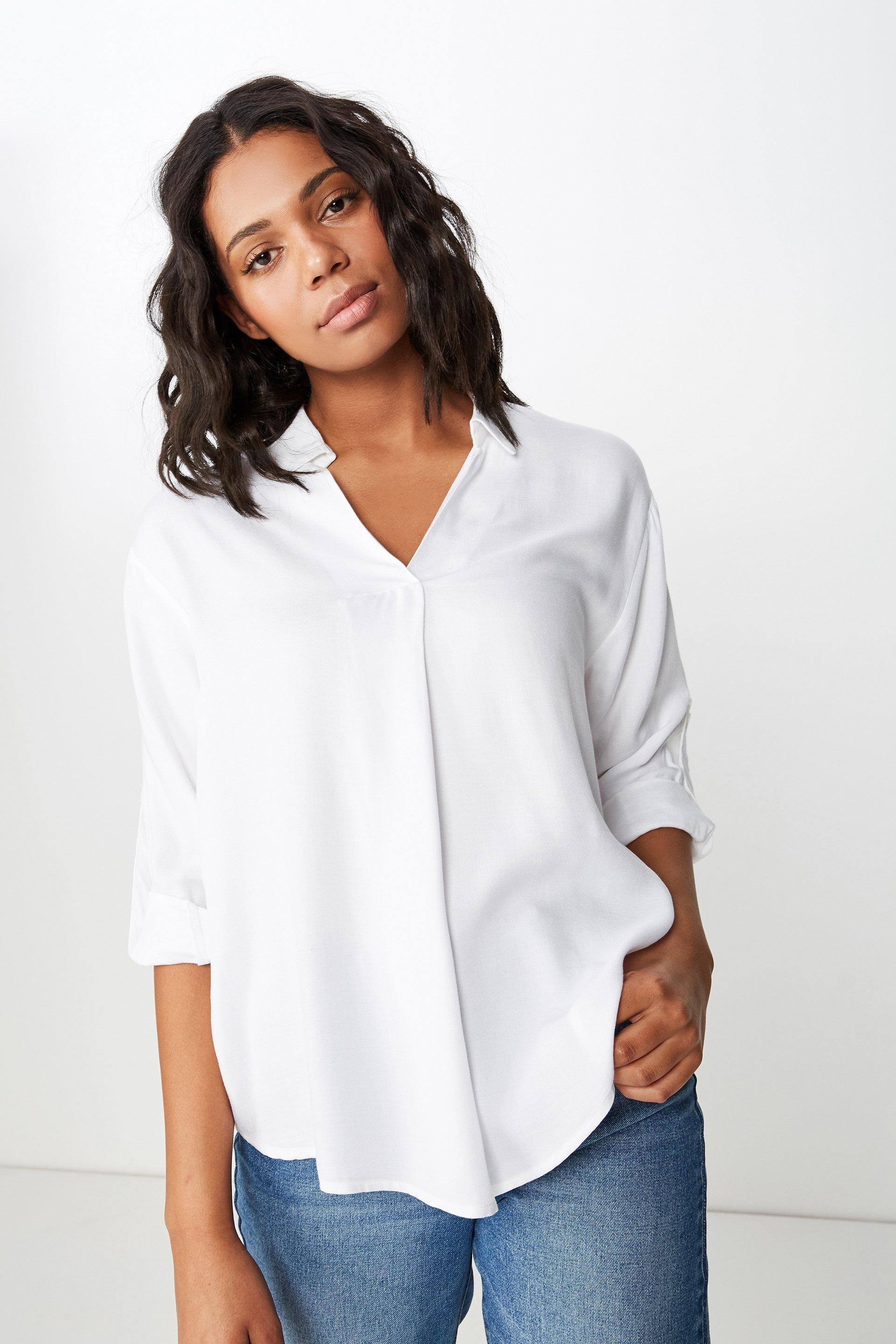 Lisa popover blouse - white Cotton On Shirts | Superbalist.com