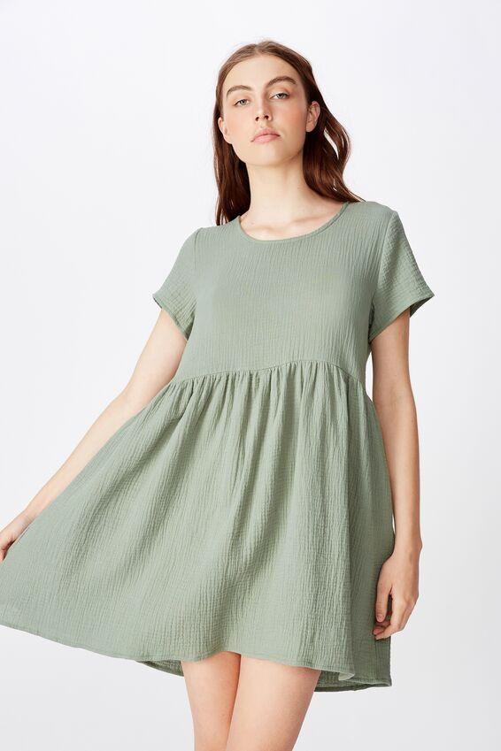 Short sleeve baby doll dress - lily pad Factorie Casual | Superbalist.com