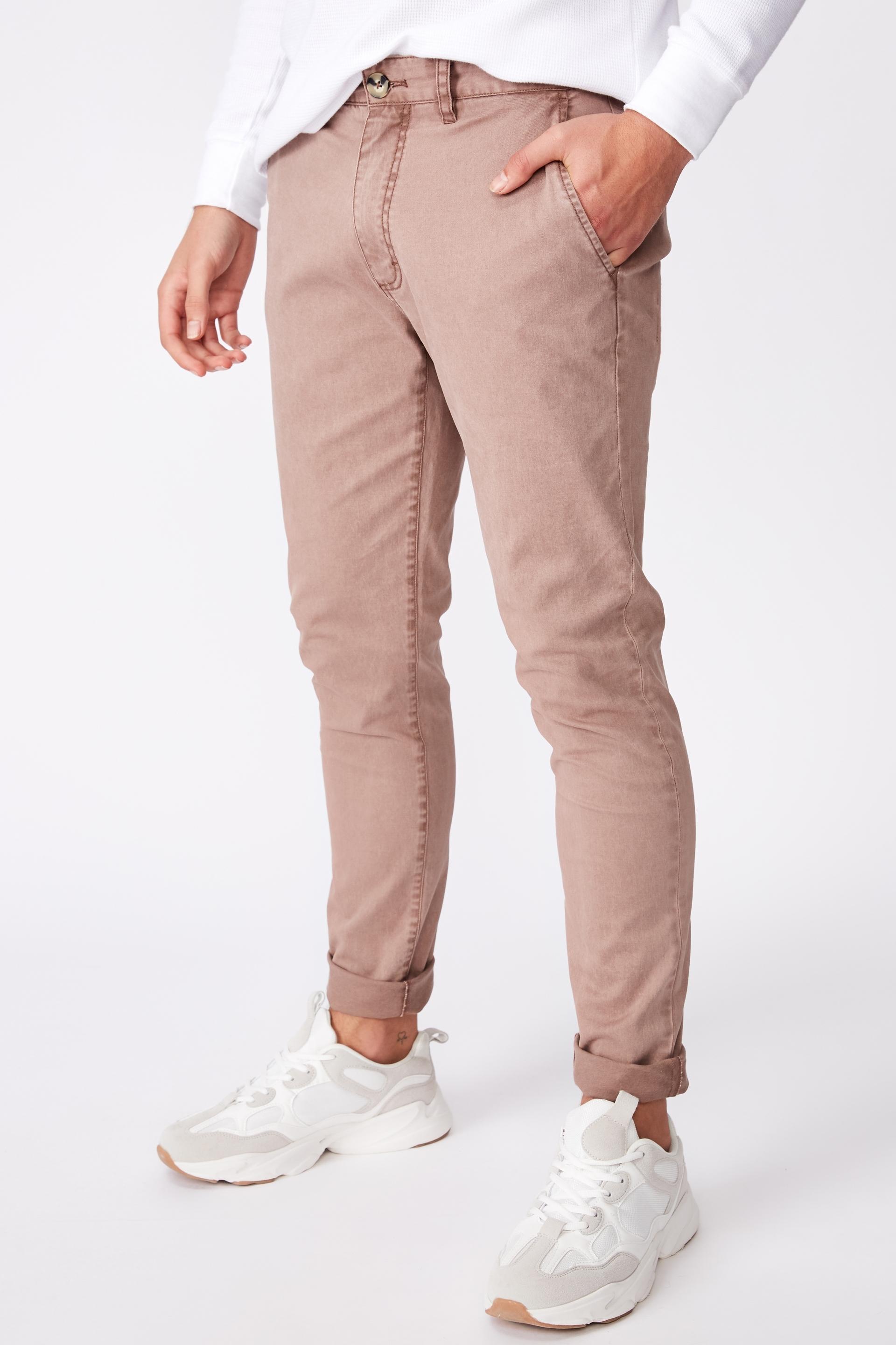 pink chino pants