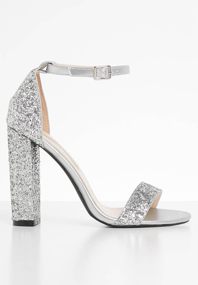 Crank it up glitter heel - silver SISSY BOY Heels | Superbalist.com