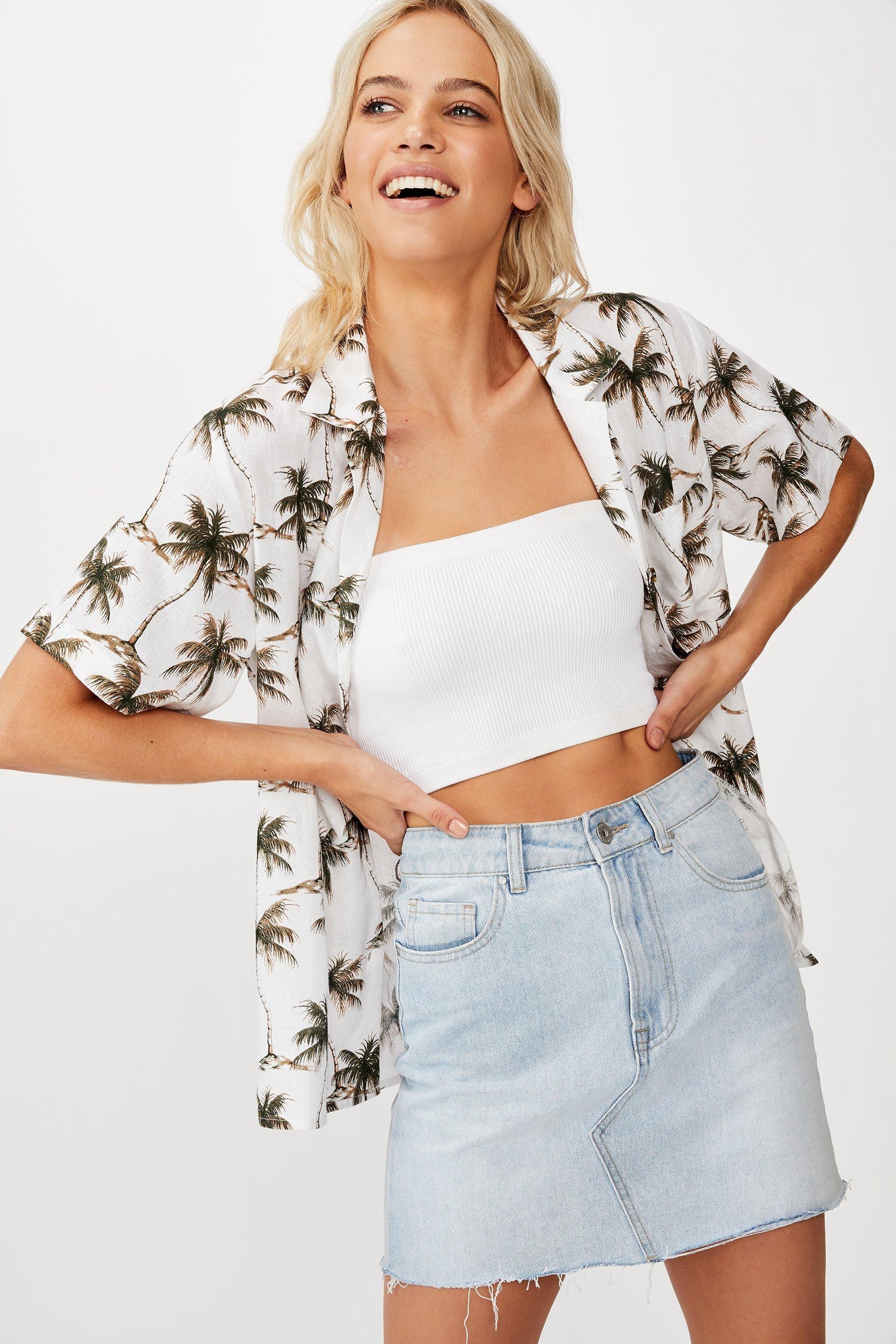 slim organic cotton resort shirt