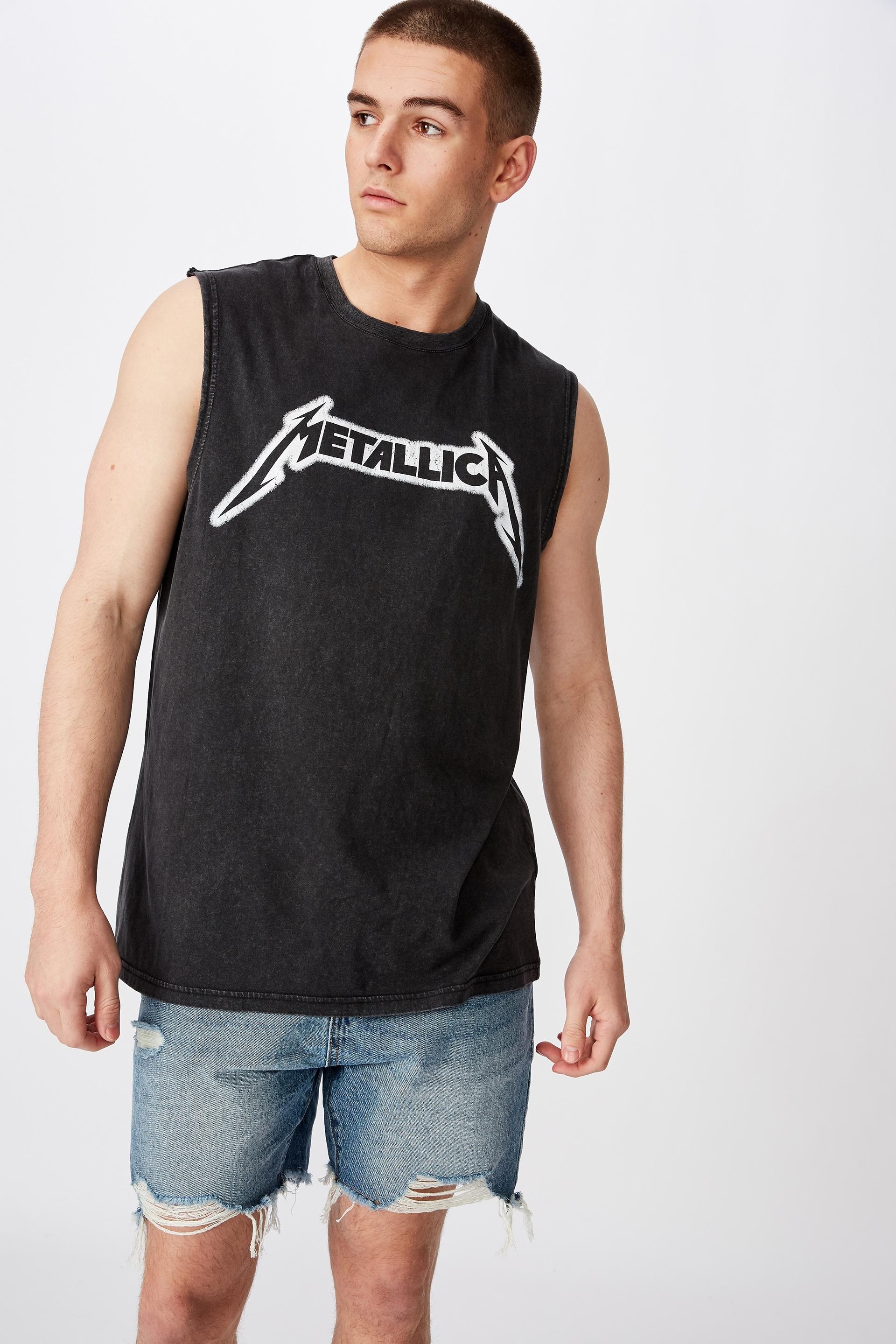 Metallica license tank - washed black Factorie T-Shirts & Vests ...