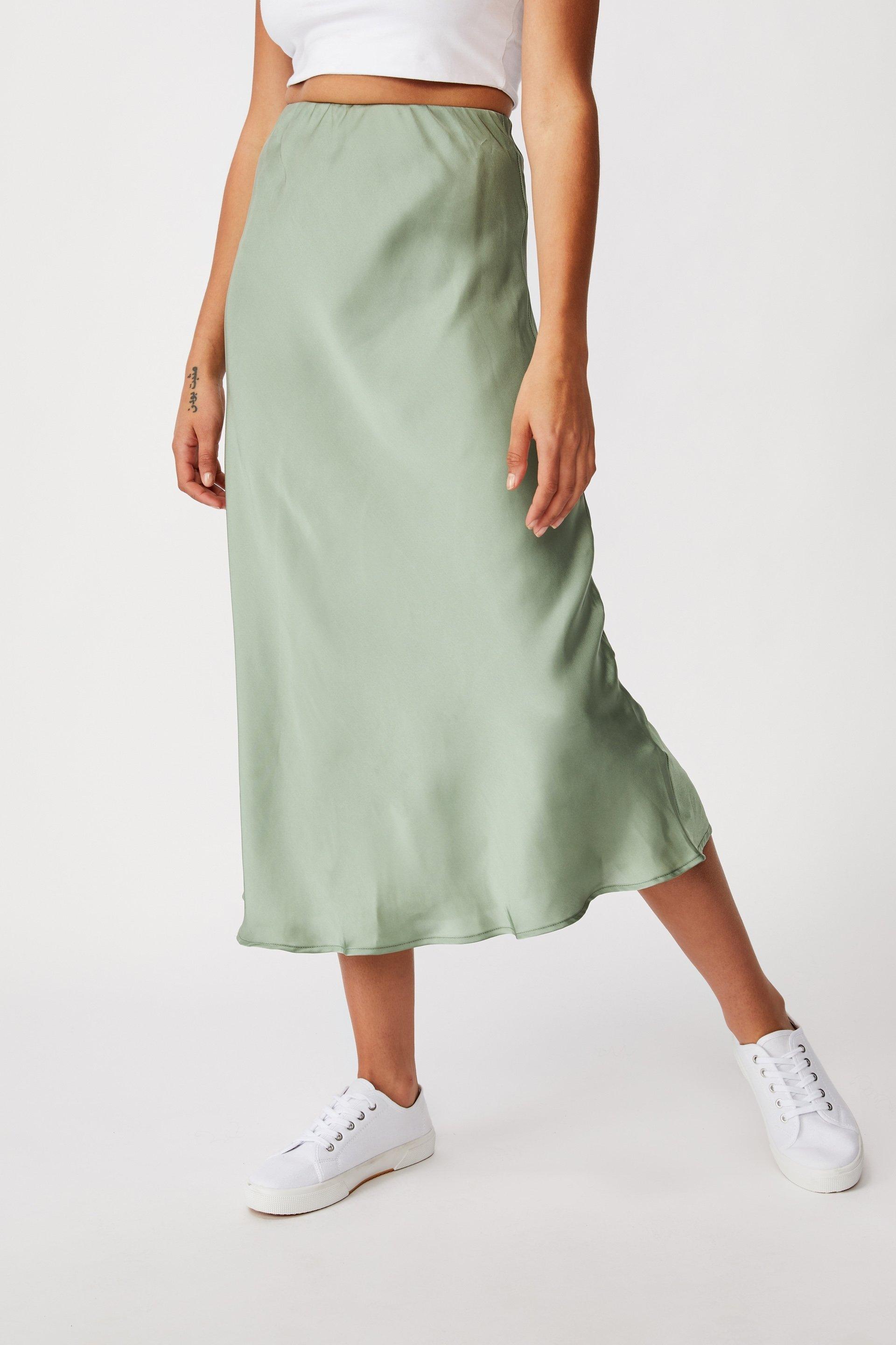 Belle bias midi skirt - green Cotton On Skirts | Superbalist.com
