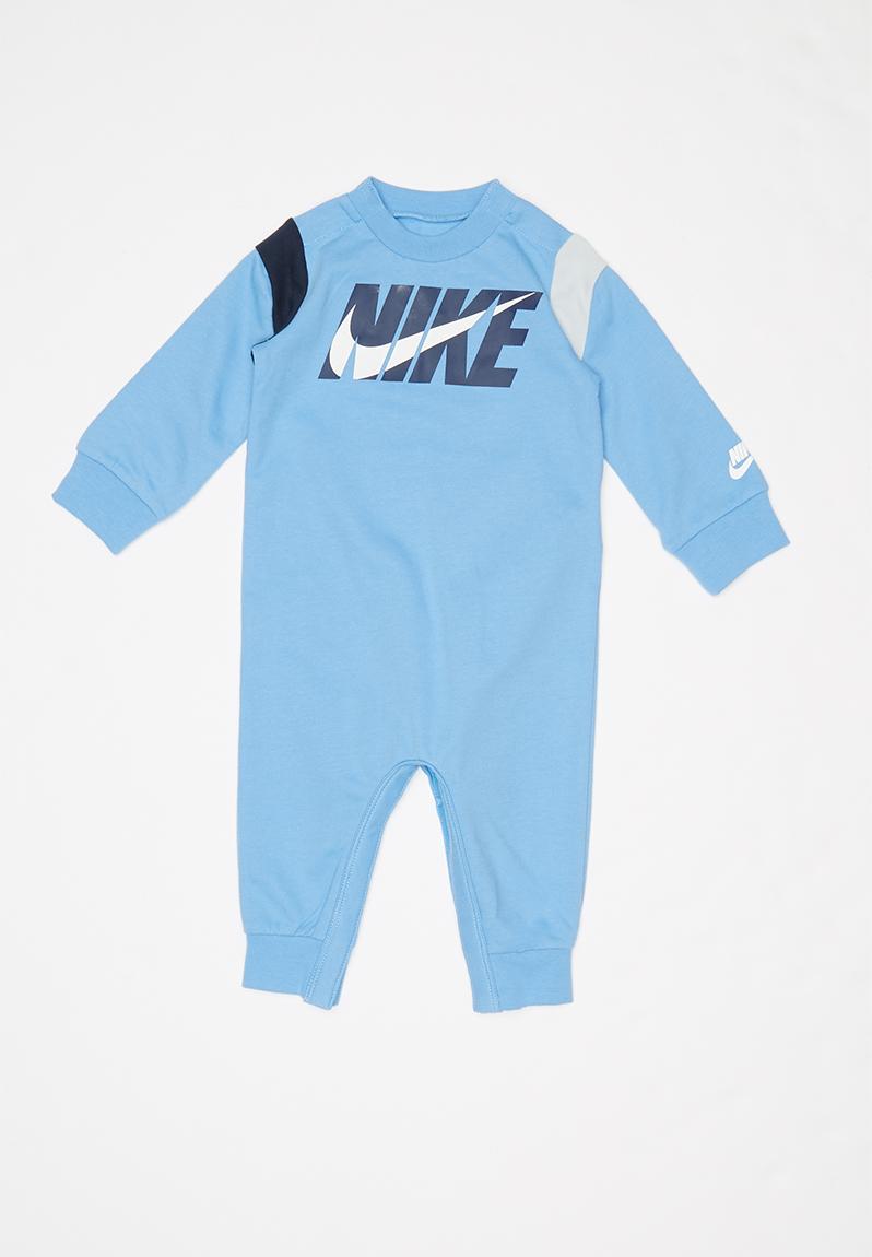 Nkb colorblock coverall - blue Nike Babygrows & Sleepsuits ...