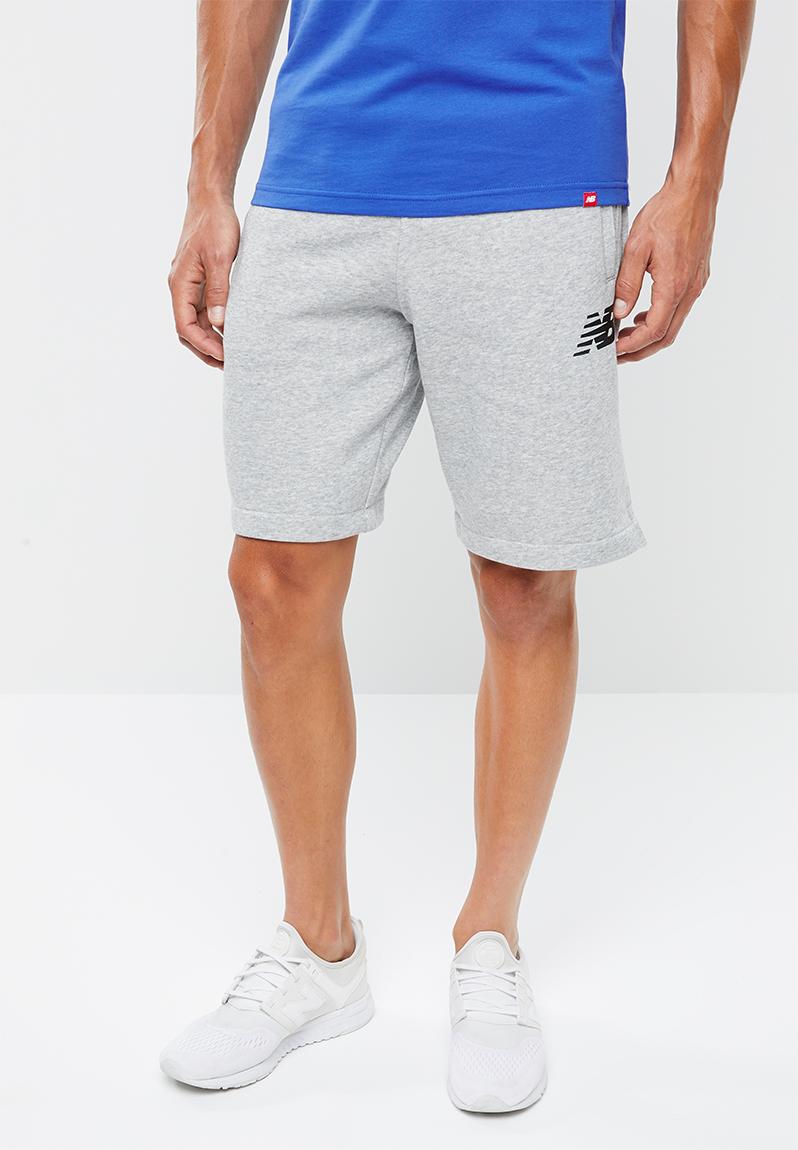 fleece shorts grey