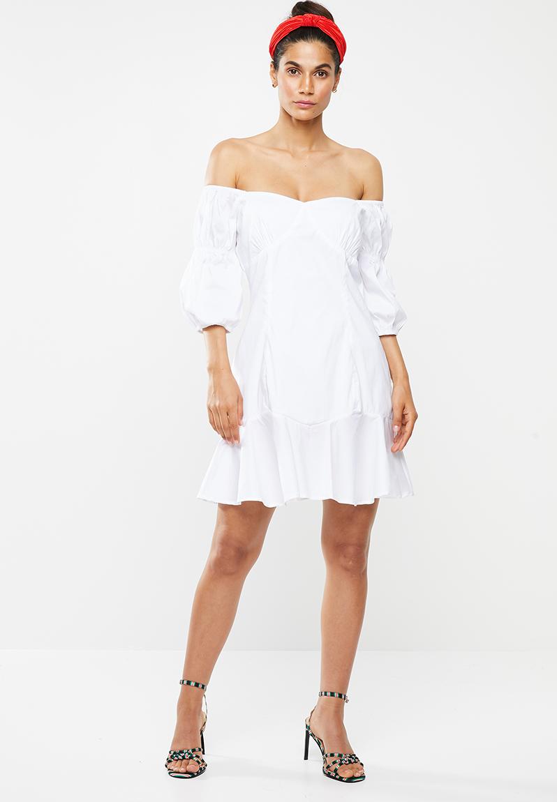 Milkmaid dress - white Glamorous Casual | Superbalist.com