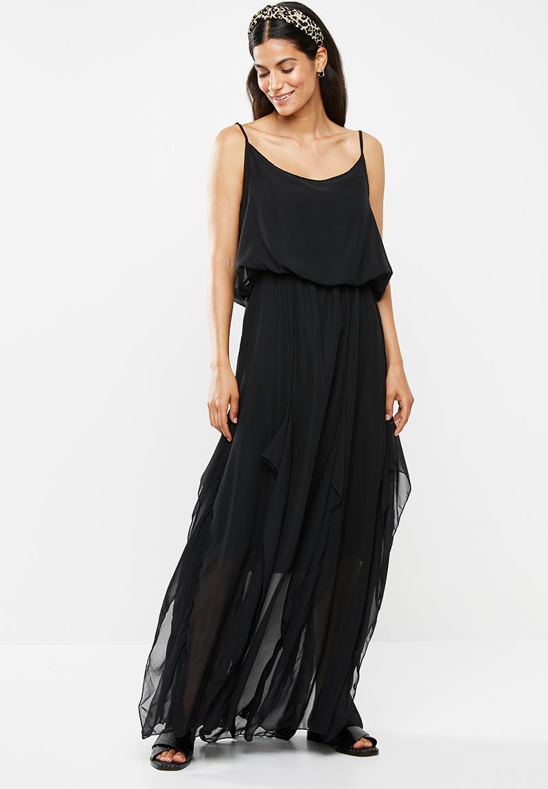 Fit and Flare Maxi Dress - black STYLE REPUBLIC Casual | Superbalist.com