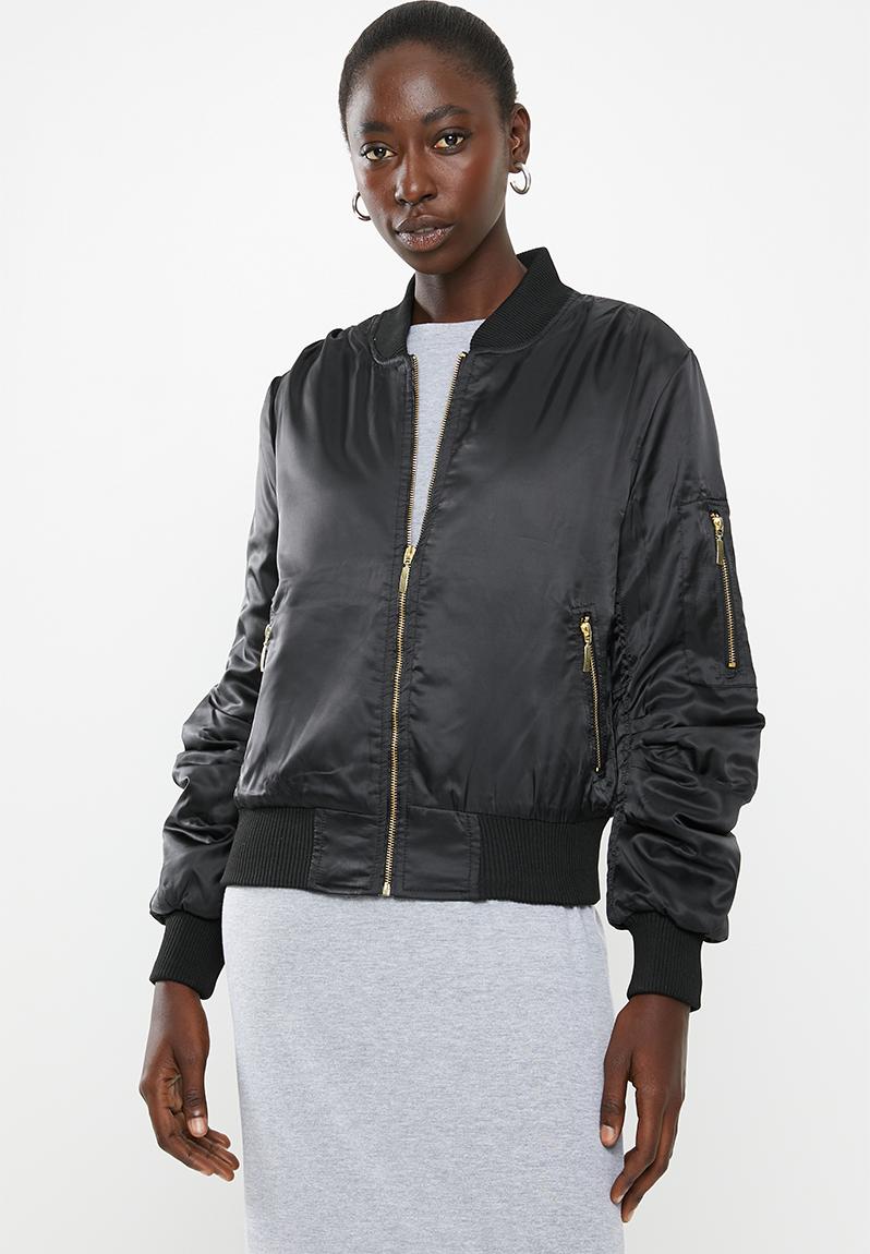 Womens bomber jacket - black STYLE REPUBLIC Jackets | Superbalist.com