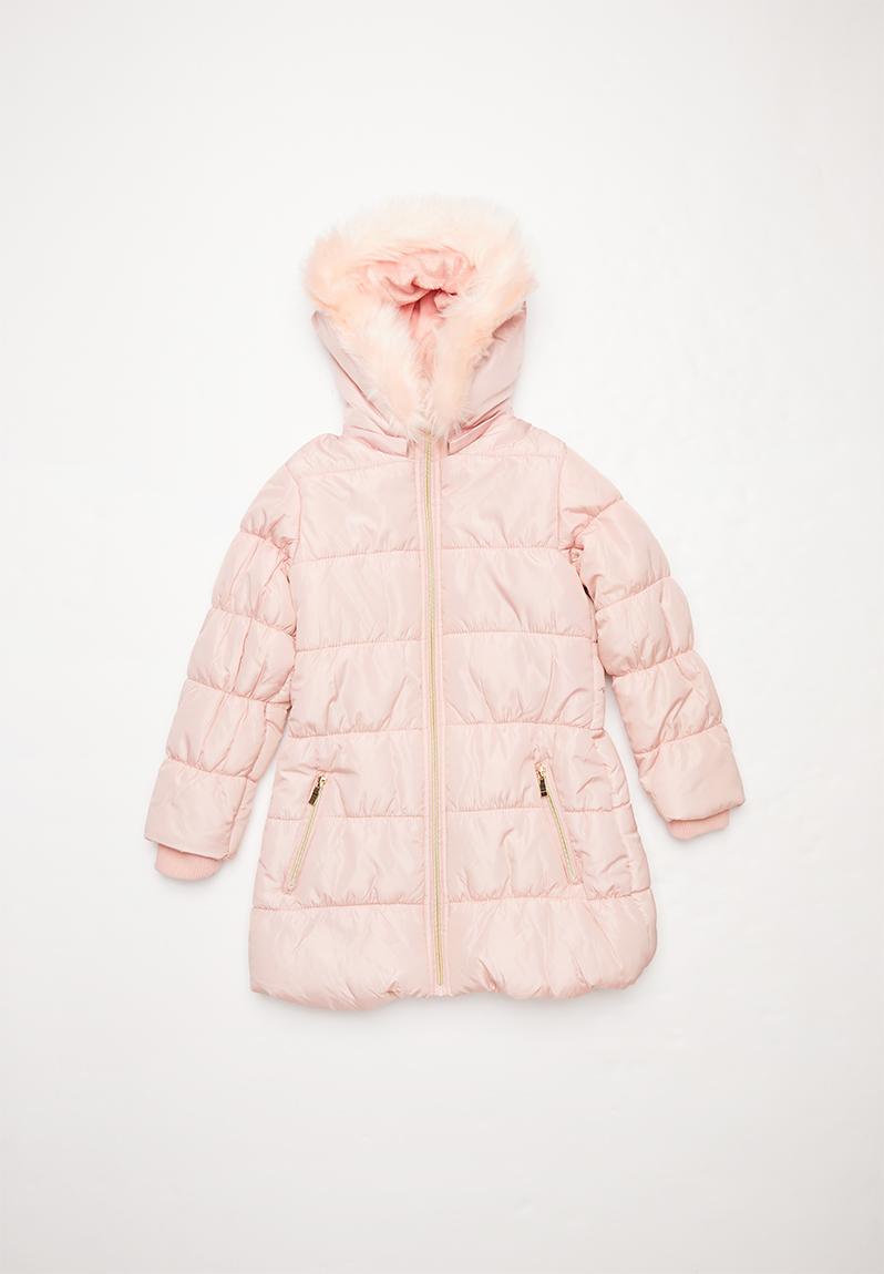 Girls puffa jacket - blush MINOTI Jackets & Knitwear | Superbalist.com
