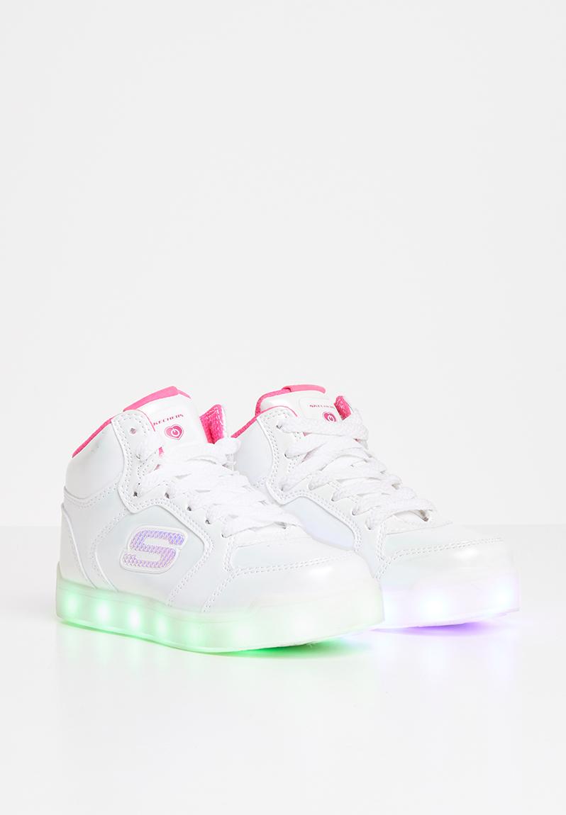 light up skechers white
