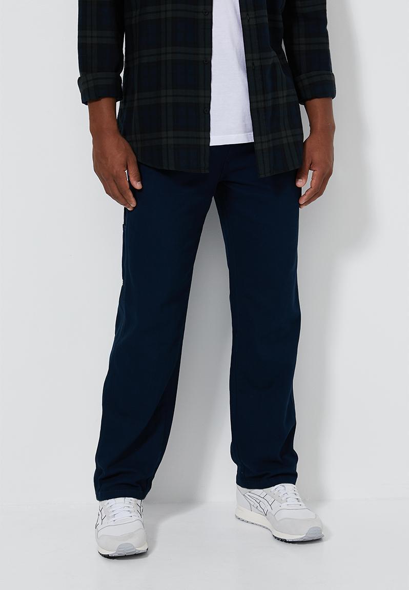 mens navy chinos regular fit