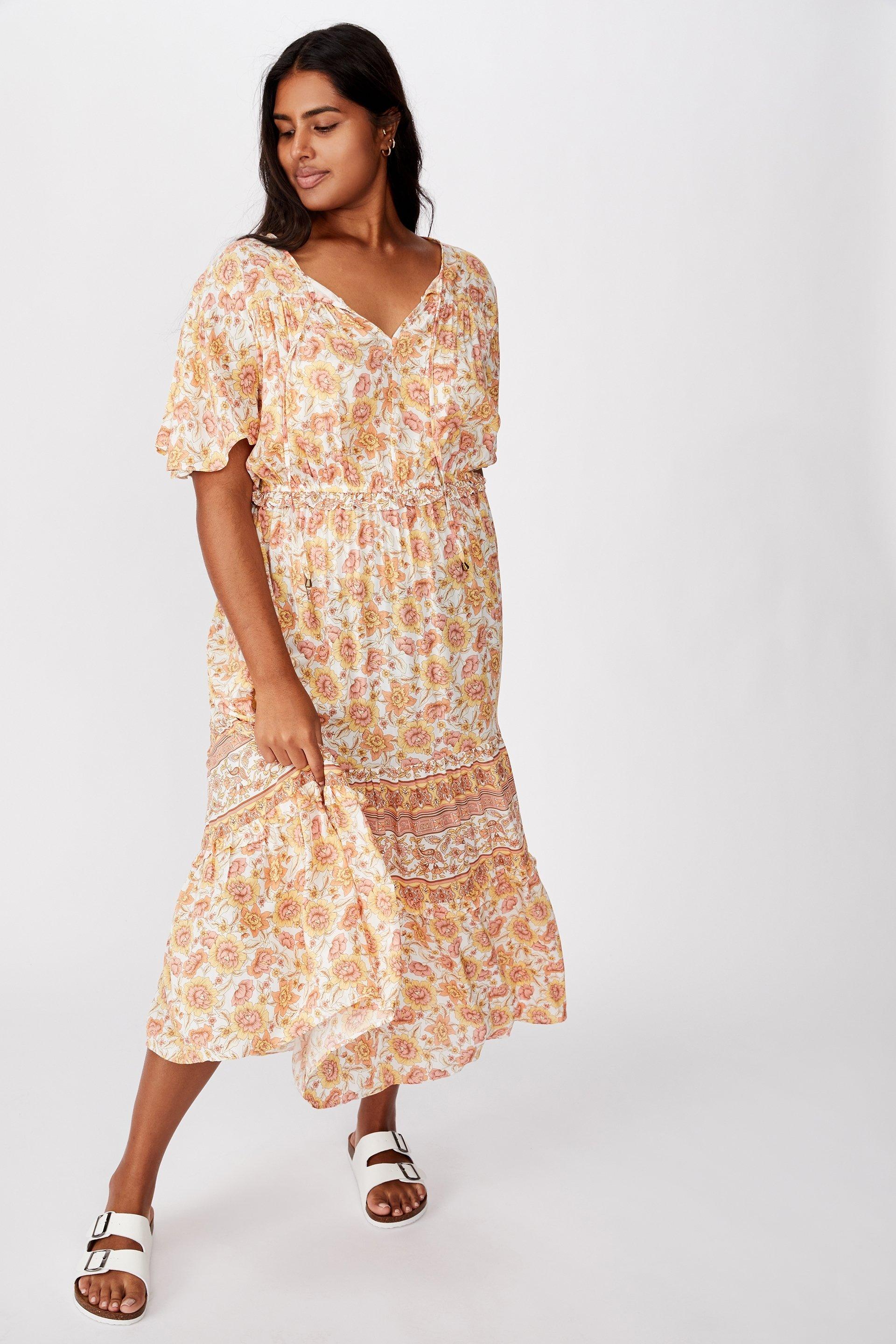 Curve tiered maxi dress - sunday floral Cotton On Dresses | Superbalist.com