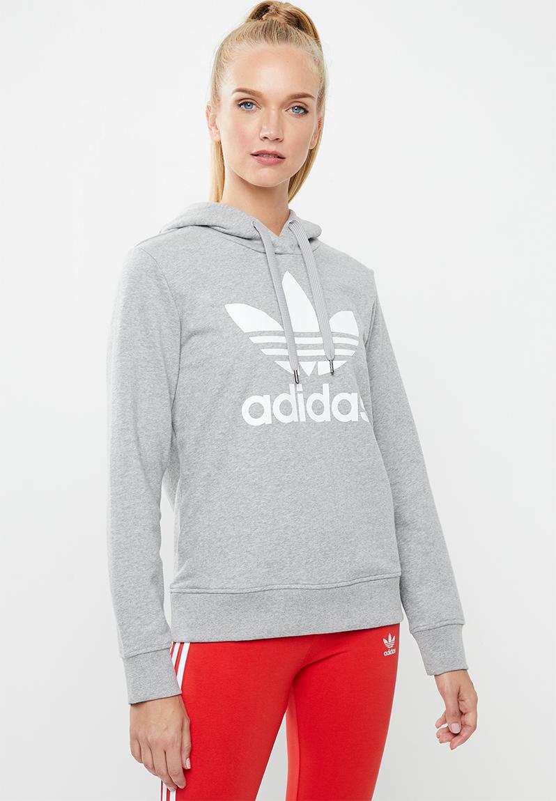 Adicolour trf hoodie - grey adidas Originals Hoodies, Sweats & Jackets ...