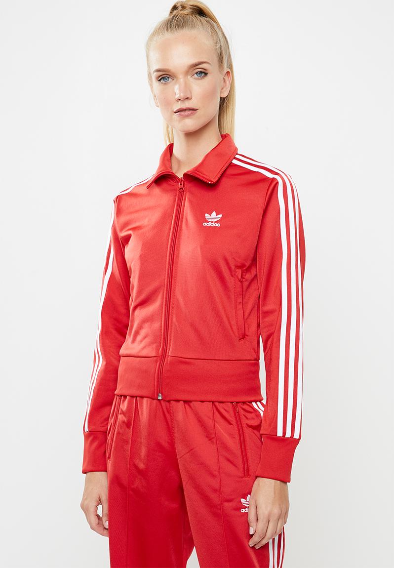 Adicolour firebird track top - red adidas Originals Hoodies, Sweats ...