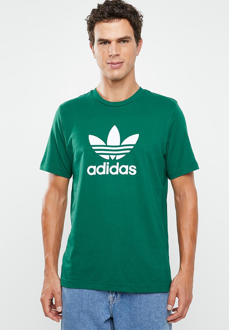 Trefoil t-shirt - noble green/white adidas Originals T-Shirts ...