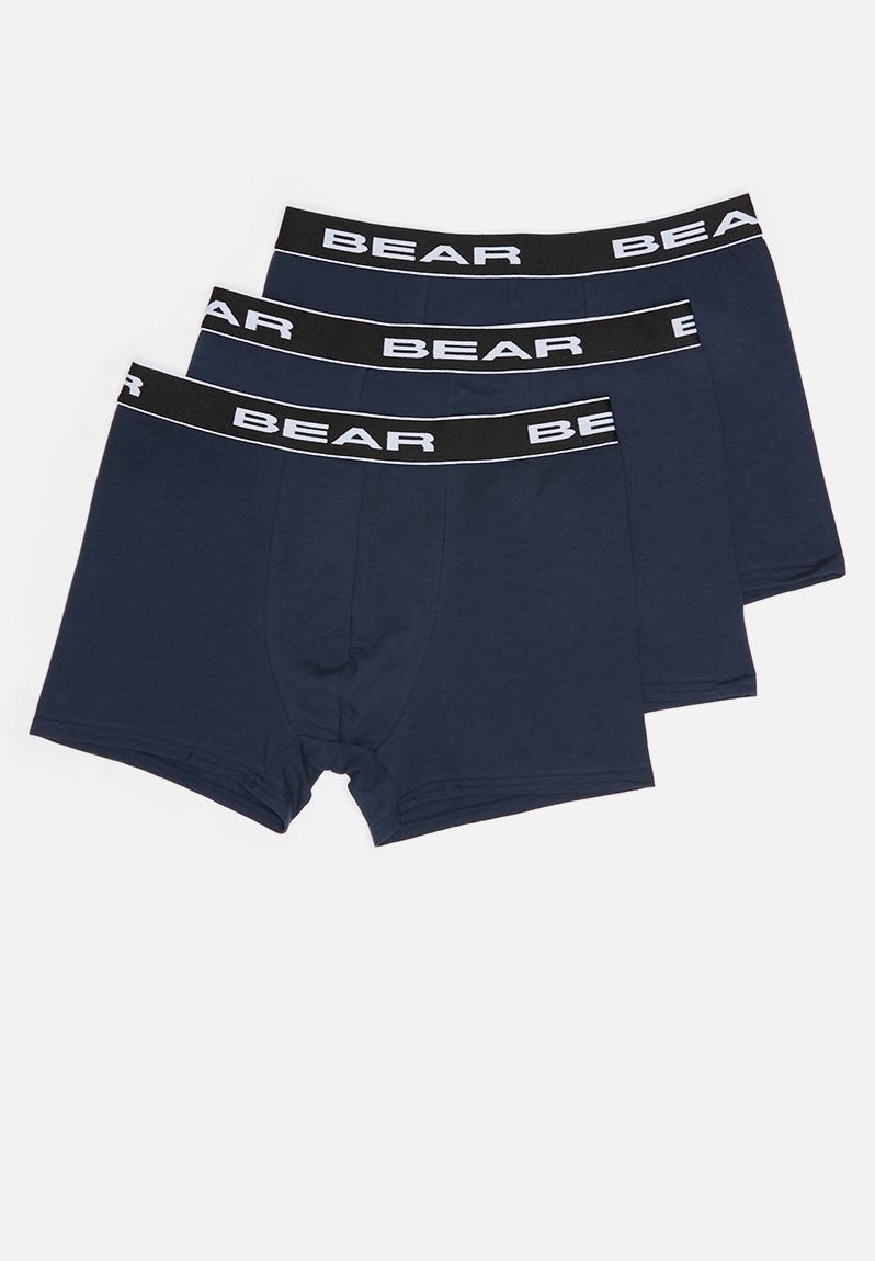 3pk plain bodyshorts - navy Bear Underwear | Superbalist.com
