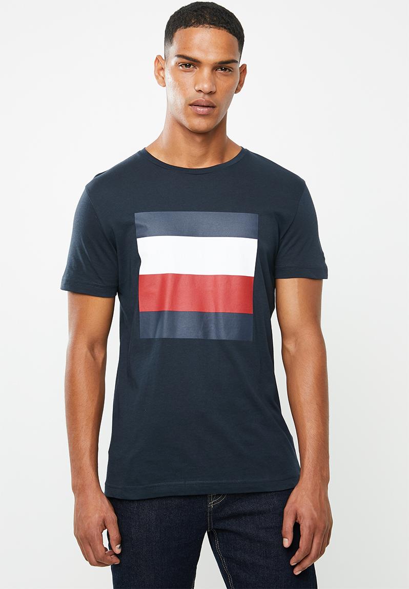 Embossed box tee - navy Tommy Hilfiger T-Shirts & Vests | Superbalist.com