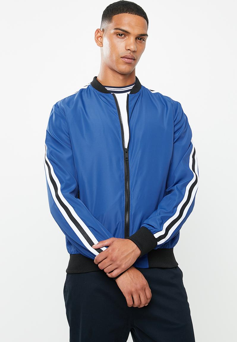 Axton bomber jacket - blue Brave Soul Jackets | Superbalist.com