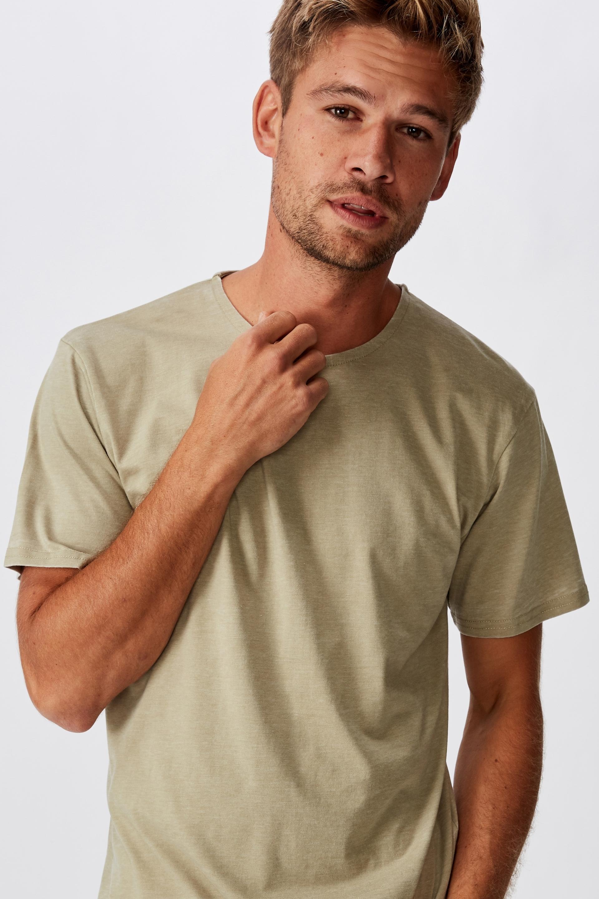 curved hem burnout tee