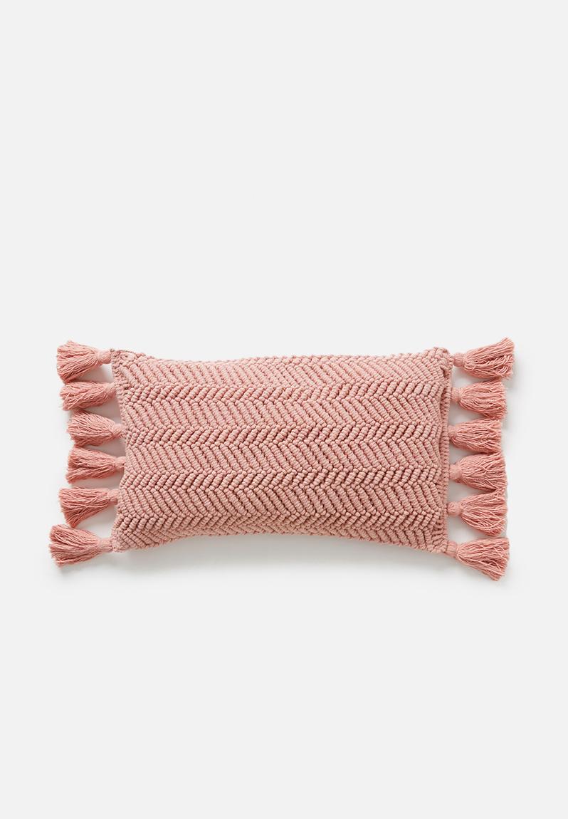 macrame cushion