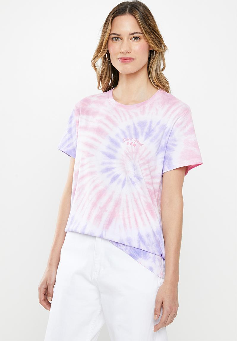 Classic slogan tshirt shell yeah - tie dye