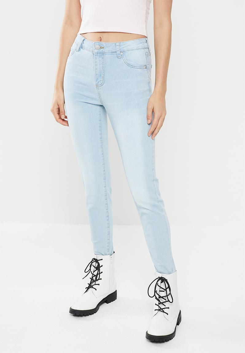 Mid rise cropped skinny jeans - brooklyn rips Cotton On Jeans ...