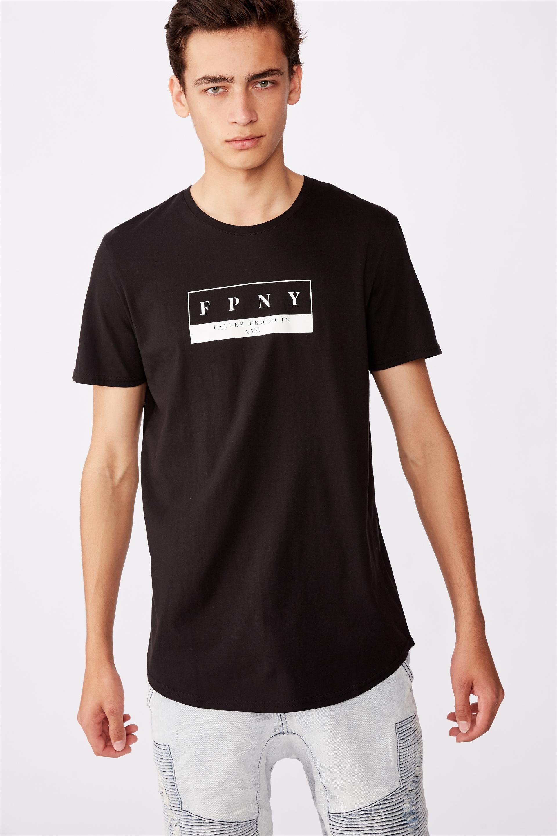 Bleecker curved graphic T-shirt - black Factorie T-Shirts & Vests ...