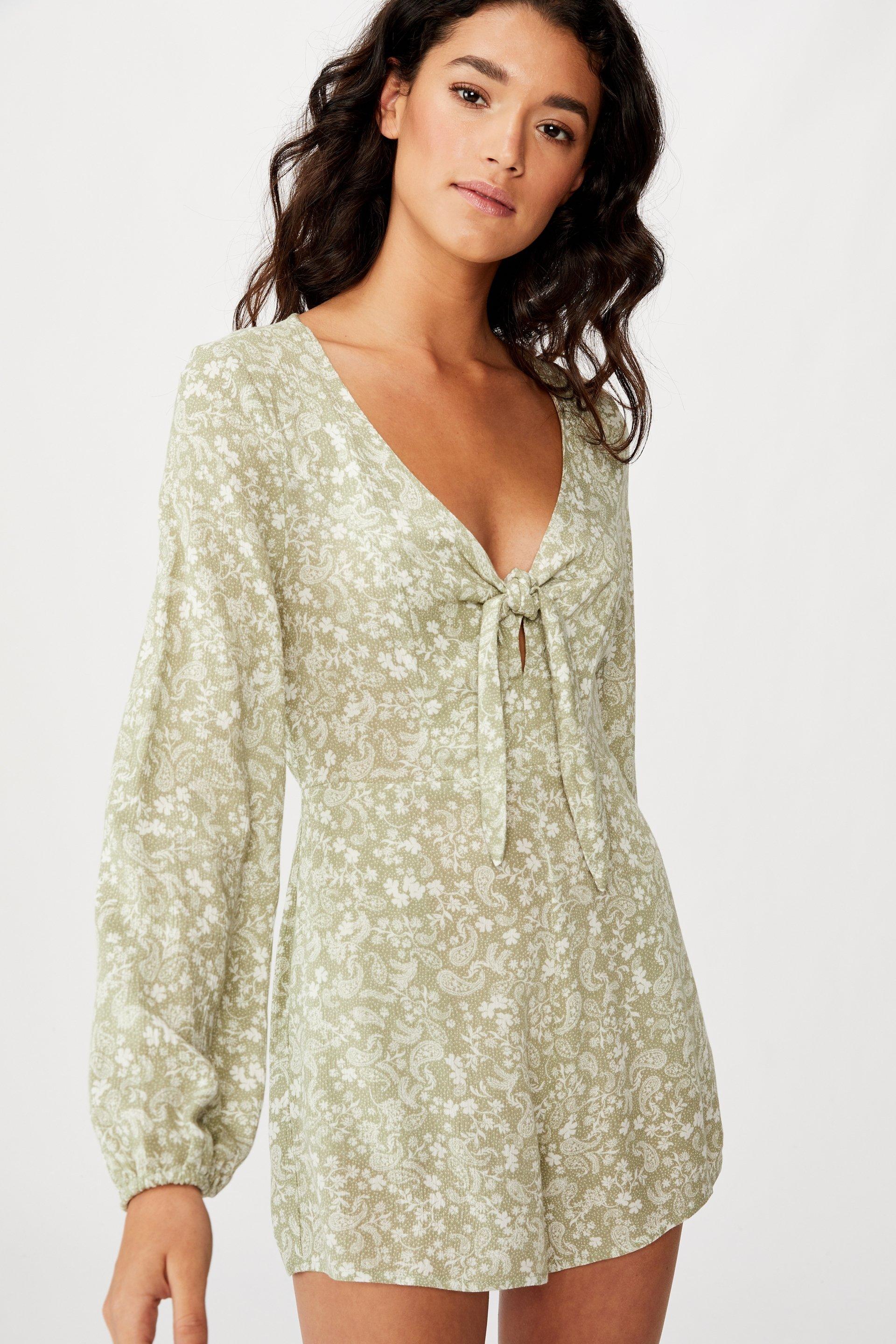 playsuit with sleeves