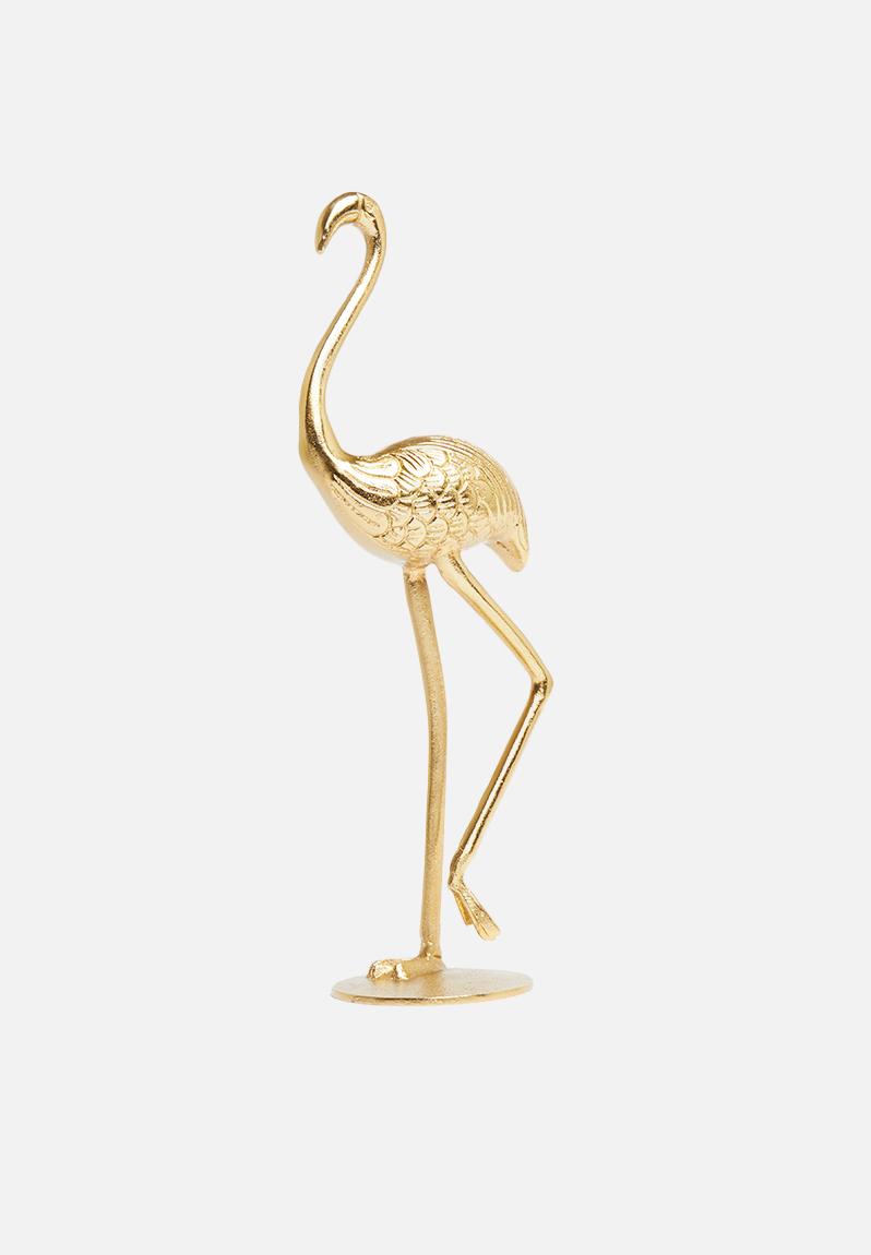 Flamingo ornament gold H&S Decor Accessories