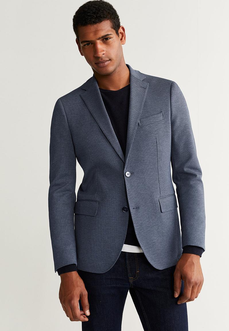 Carducci button blazer - blue MANGO Jackets & Blazers | Superbalist.com