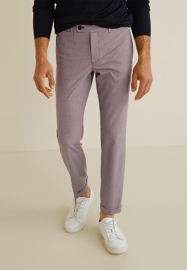 Dash pants - grey & red MANGO Formal Pants | Superbalist.com