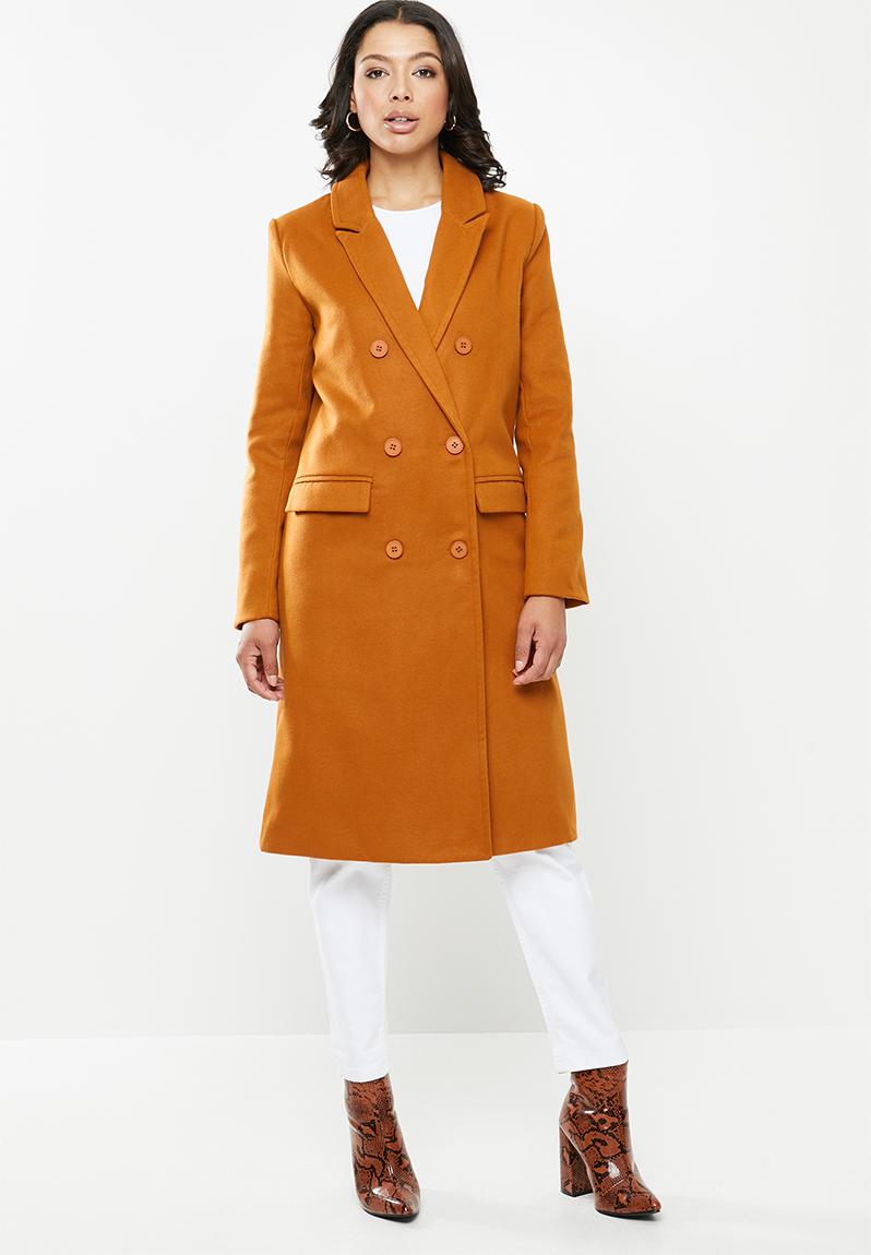 Mansy formal overcoat - rust