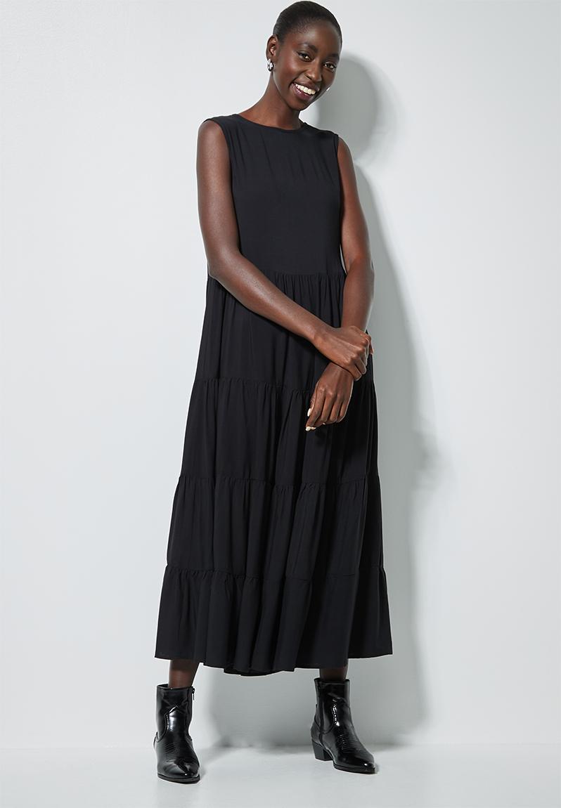 Sleeveless tiered dress - black Superbalist Casual | Superbalist.com