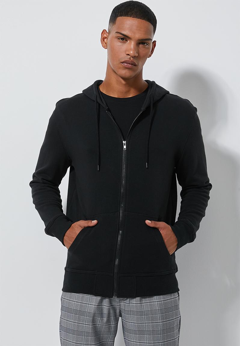 Noel zip through hoodie - black Superbalist Hoodies & Sweats ...