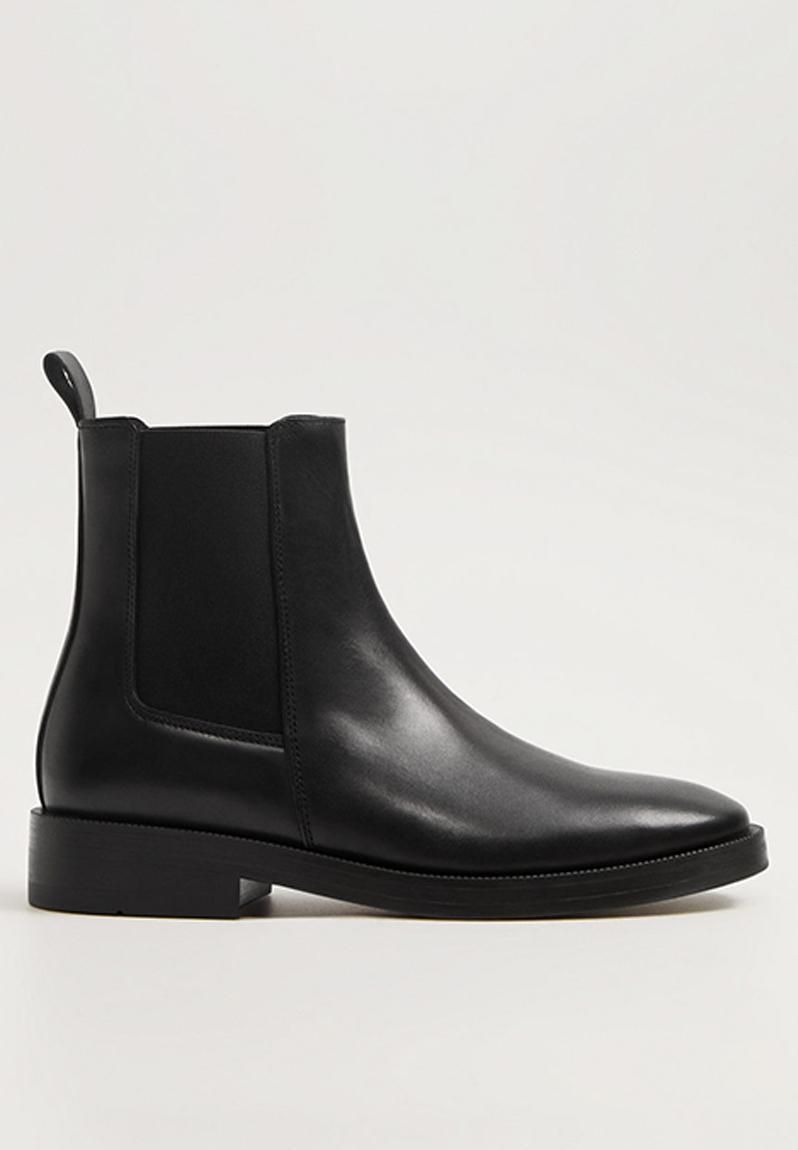 Potu leather chelsea boot - black MANGO Boots | Superbalist.com