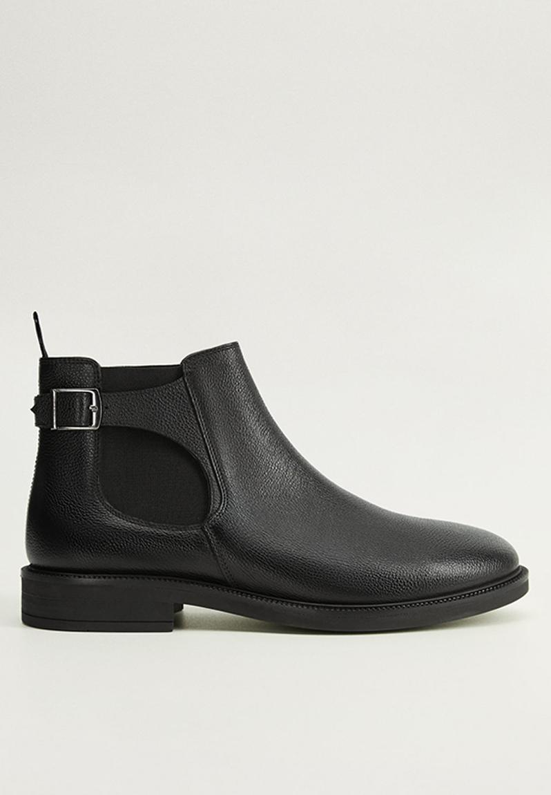 Leather chelsea boot - black MANGO Boots | Superbalist.com