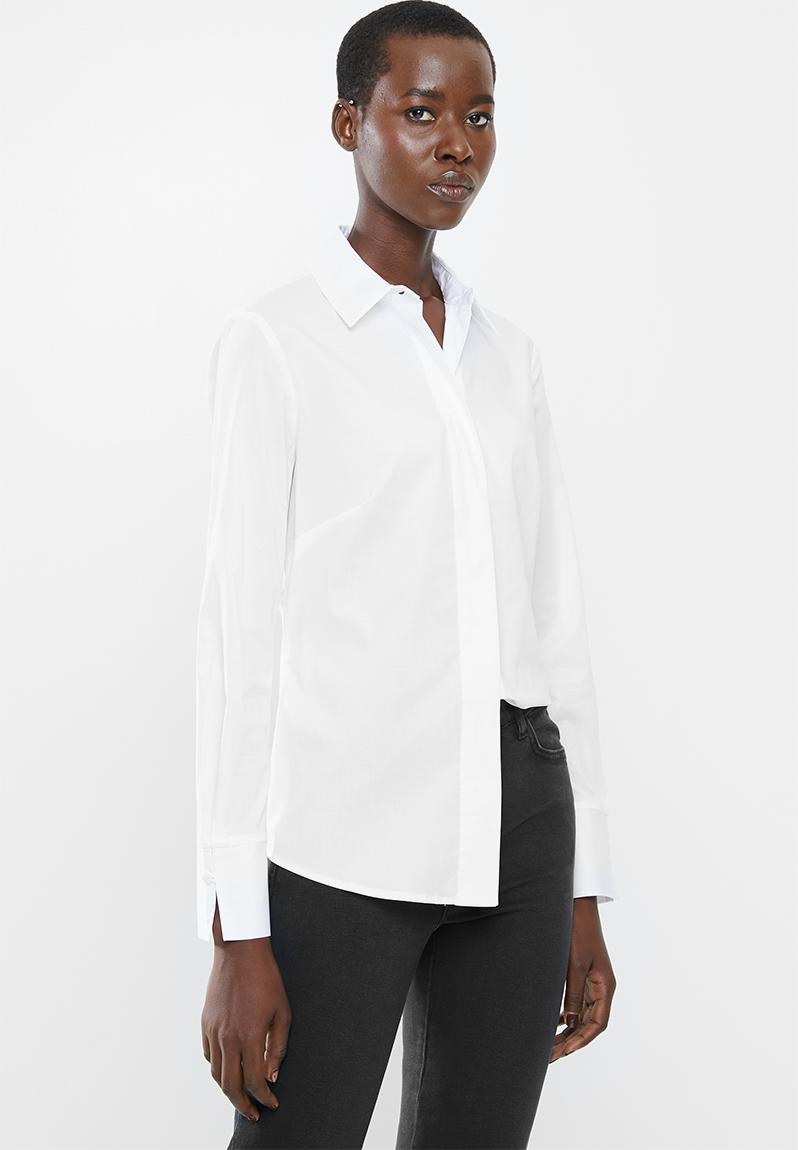 Long sleeve shirt - white MANGO Shirts | Superbalist.com