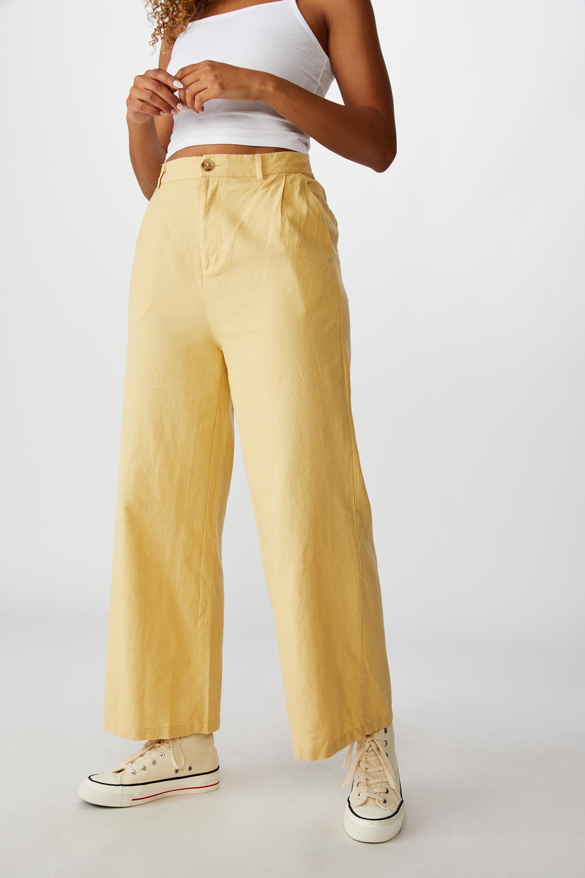 Naomi wide leg - straw Cotton On Trousers | Superbalist.com