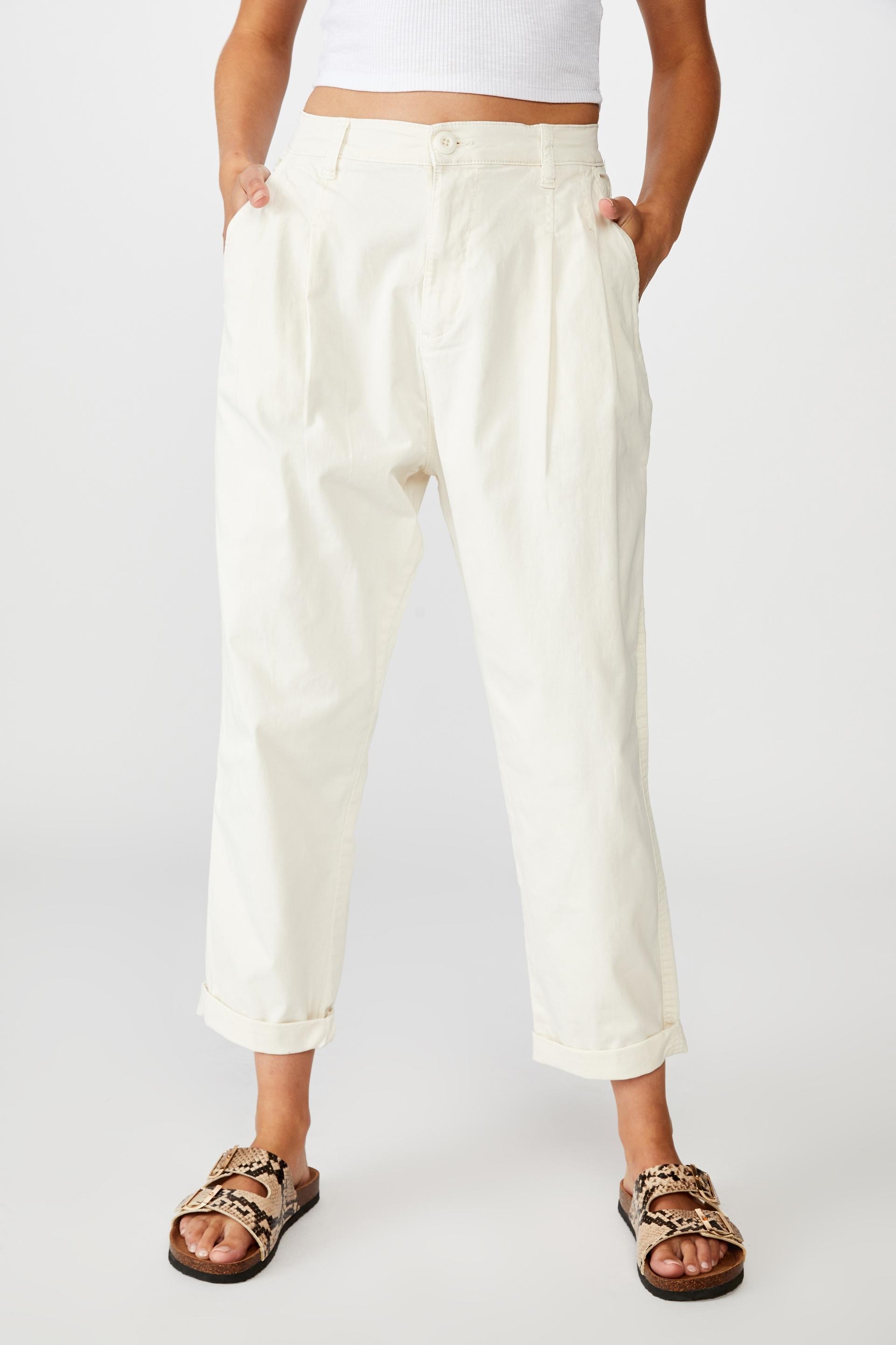 Hunter pleated pant - neutral Cotton On Trousers | Superbalist.com