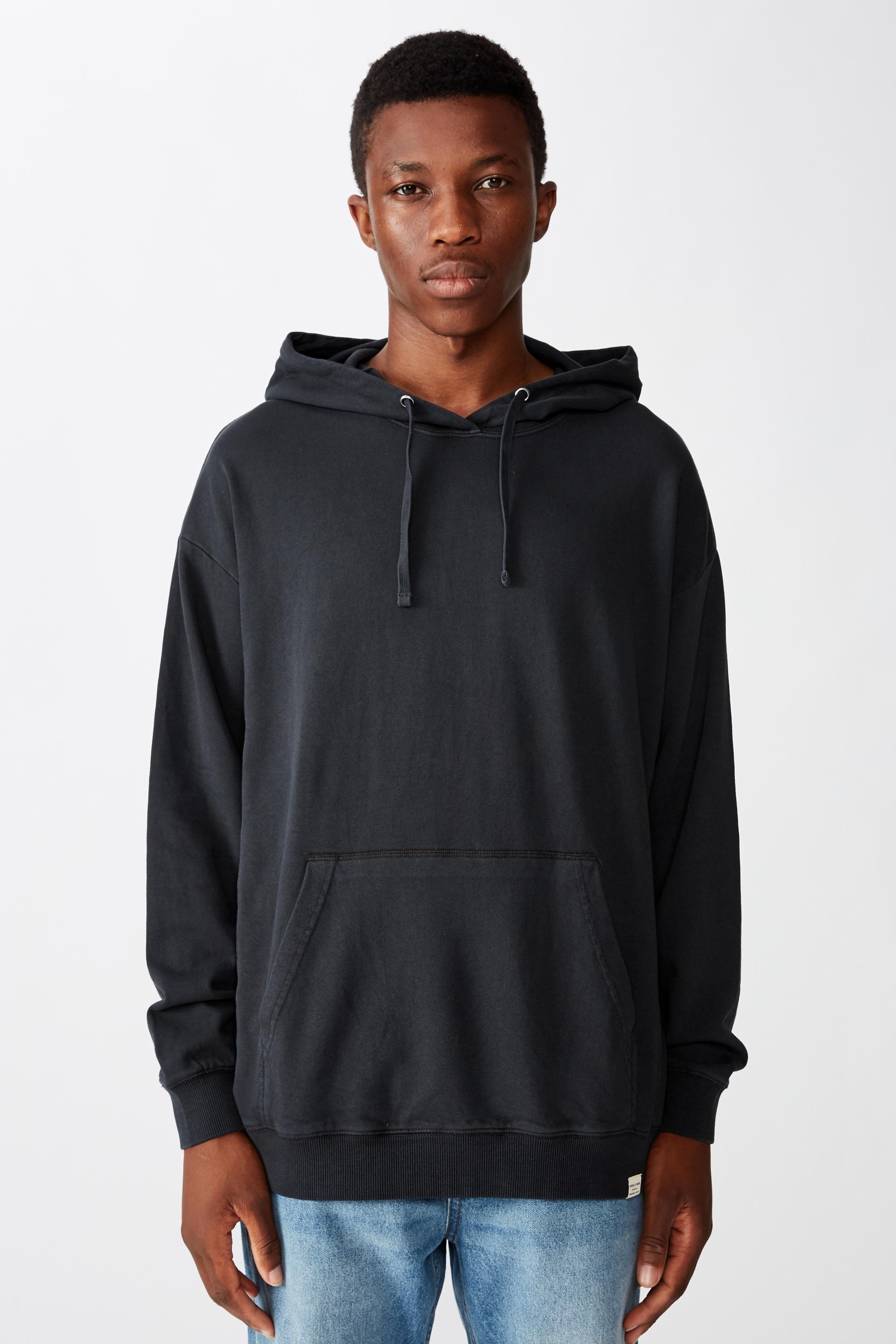 Pigment dyed oversized pullover - washed black Cotton On Hoodies ...