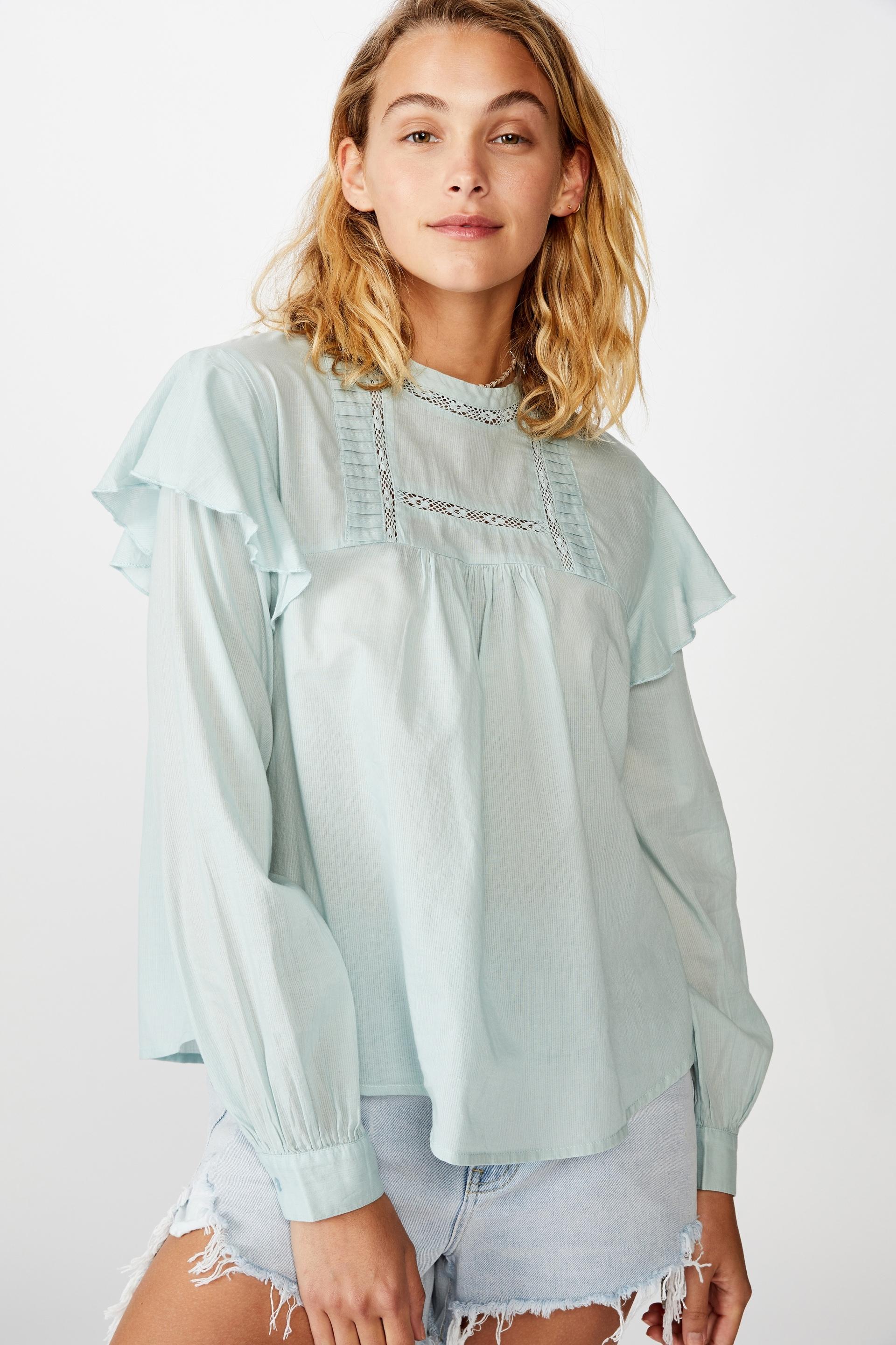 Lace smock blouse - cloud blue Cotton On Blouses | Superbalist.com