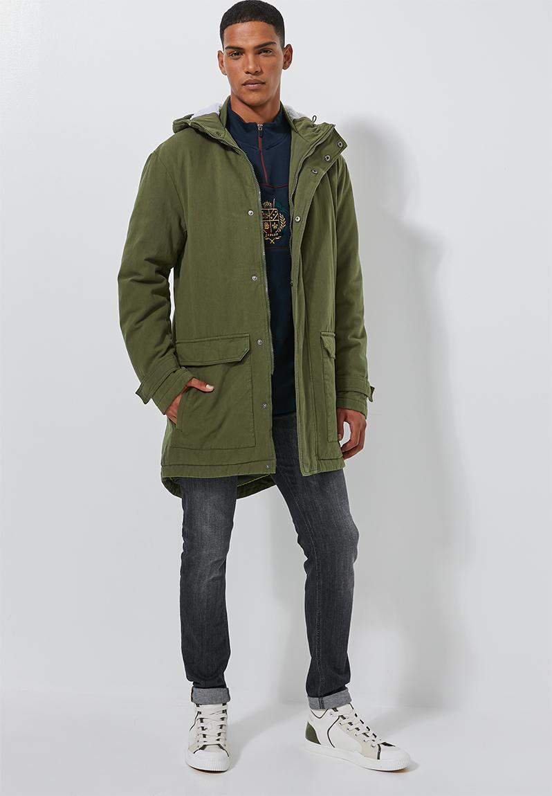 Padded Parka Jacket Khaki Superbalist Jackets Superbalist Com