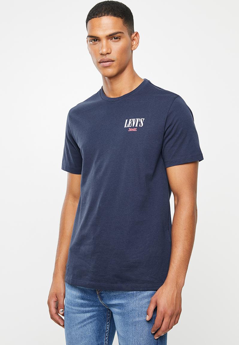 Graphic set-in crew neck short sleeve tee - blue Levi’s® T-Shirts ...