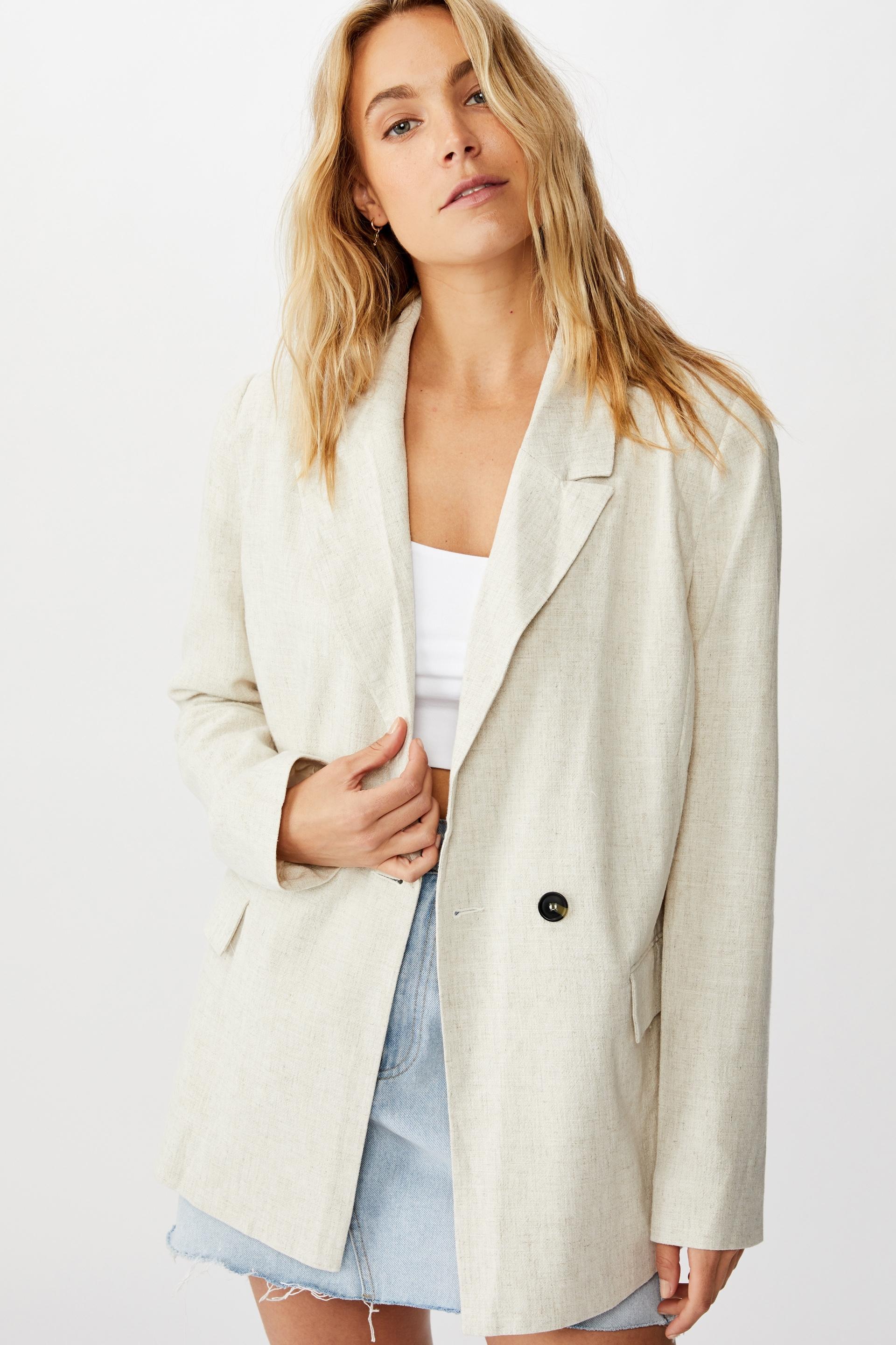 All day textured blazer - natural fleck Cotton On Jackets | Superbalist.com